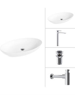 Умывальник со смесителем Lauter 21571 + Reef 21CK8678C + сифон 21635CH + дон.клапан 21190CH