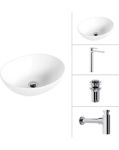 Умывальник со смесителем Lauter 21652 + Reef 21CK8678C + сифон 21635CH + дон.клапан 21190CH