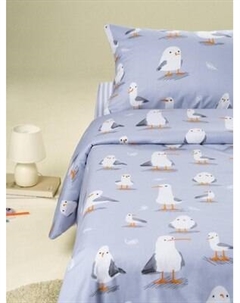 Комплект постельного белья Ночь нежна Чайка 1.5сп 70x70 / 500455-1+570741-2