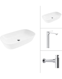Умывальник со смесителем Lauter 21393-70 + Rio 21AM12672 + сифон 21635CH
