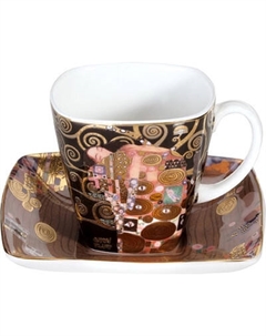 Чашка с блюдцем Goebel Artis Orbis Gustav Klimt. Fulfilment / 66-884-74-3