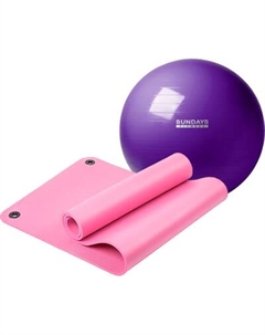 Набор для фитнеса Sundays Fitness Фитбол IR97402-65 + Коврик 1см IR97506 Sundays fitness