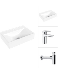 Умывальник со смесителем Lauter 21887B + Awe 21CK128C с сифоном 21635CH