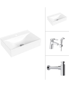 Умывальник со смесителем Lauter 21887B + Spray 21CK308C с сифоном 21635CH