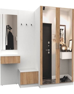 Секция в прихожую Интермебель Марсель-158 / МР 01-158
