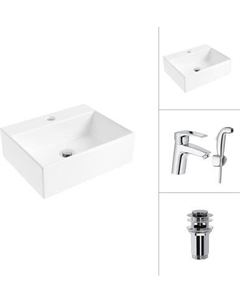 Умывальник со смесителем Lauter 21344 + Spray 21CK308C с донным клапаном 21190CH