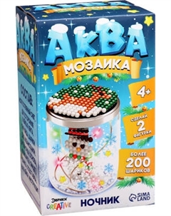 Развивающая игра Эврики Аквамозаика. Снежная баночка. Снеговичек / 9540958