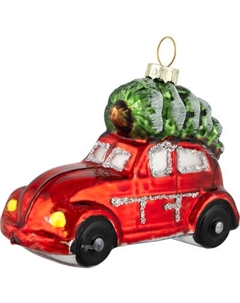 Елочная игрушка Волшебная страна Машинка с елкой 106240