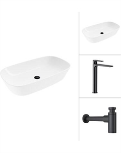 Умывальник со смесителем Lauter 21393-70 + Reef 21CK8678BS с сифоном 21635B