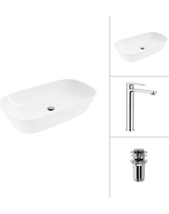 Умывальник со смесителем Lauter 21393-70 + Moon 21СK81691C с донным клапаном 21190CH