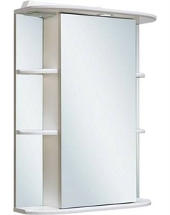 Шкаф с зеркалом для ванной Runo Гиро 55 правый