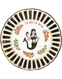 Тарелка столовая обеденная Bitossi Un Buon Ricordo / BEL02025