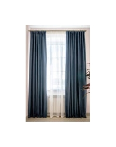 Комплект штор Decoretto Нубук Джинсовый НДС-К25