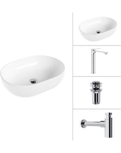 Умывальник со смесителем Lauter 21836A + Rio 21AM12672 + сифон 21635CH + дон.клапан 21190CH