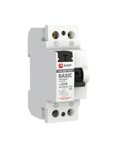 Устройство защитного отключения EKF Basic / elcb-2-63-100e-sim Ekf