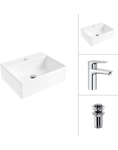 Умывальник со смесителем Lauter 21344 + Awe 21CK128C с донным клапаном 21190CH