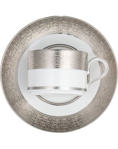 Чашка с блюдцем Zepter Мажестик Платинум / LP-MPTC