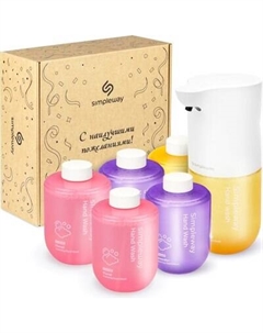 Сенсорный дозатор для жидкого мыла Simpleway Дозатор для ванной с набором мыла / SW99846