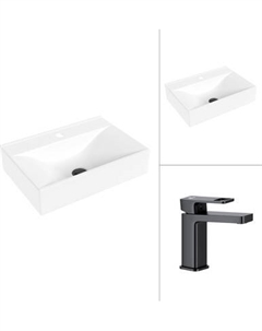 Умывальник со смесителем Lauter 21887B + Cascade 21СК655BS