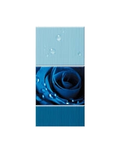 Панель ПВХ КронаПласт Unique Капли росы синие Кронапласт