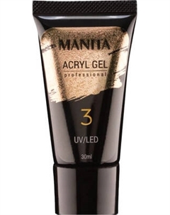 Моделирующий гель для ногтей Manita Professional №03 белый с блестками Manita professional