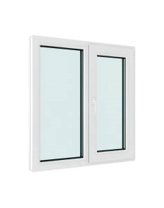 Окно ПВХ Brusbox Futuruss Двухстворчатое Поворотно-откидное правое 2 стекла