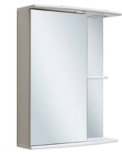 Шкаф с зеркалом для ванной Runo Николь 55 левый