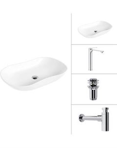 Умывальник со смесителем Lauter 21570 + Rio 21AM12672 + сифон 21635CH + дон.клапан 21190CH