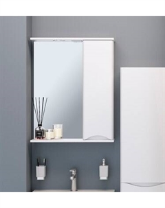 Шкаф с зеркалом для ванной Runo Афина 60