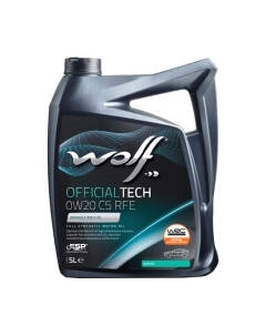 Моторное масло WOLF OfficialTech 0W20 C5 RFE / 65635/5 Wolf