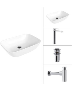 Умывальник со смесителем Lauter 21454 + Moon 21СK81691C + сифон 21635CH + дон.клапан 21190CH