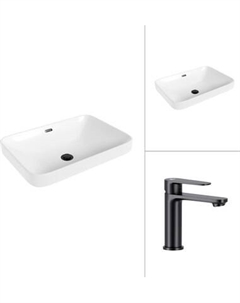 Умывальник со смесителем Lauter 21441B + Moon 21СК691BS