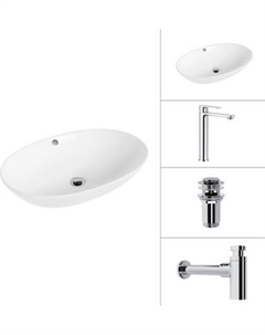 Умывальник со смесителем Lauter 21709 + Moon 21СK81691C + сифон 21635CH + дон.клапан 21190CH