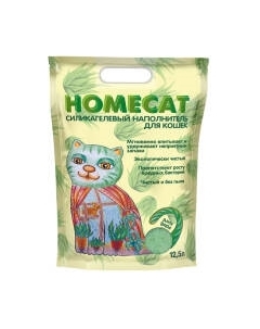 Наполнитель для туалета Homecat Алоэ вера Силикагелевый / 79954
