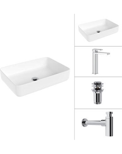 Умывальник со смесителем Lauter 21487-50+Cascade 21СК0655C+сифон 21635CH+дон.клапан 21190CH