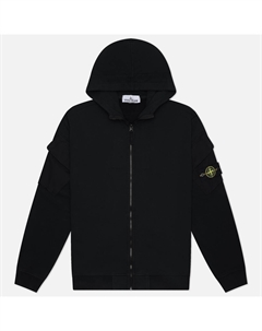 Мужская толстовка Brushed Organic Cotton Fleece Regular Zip-Up Hoodie Stone island