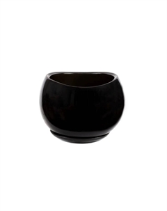Горшок для цветов керамический адель №2 20*18см черный 81932594 No brand