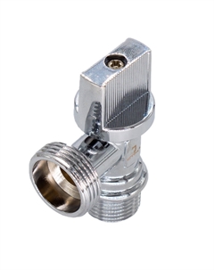 Кран шаровой для бытовых приборов 1/2"х3/4" ш/ш с отражат бабочка хром Stm