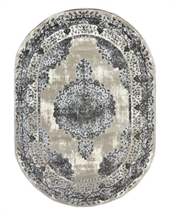 Ковер (2х2,9) ROME D074A-GRI-BEJ-OVAL Bossan