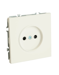 Розетка Эмили 1-гнездн. б/з с/ш (без рамки) белый фарфор RST 49876 Stekker