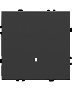 Выключатель Эмили 1-кл. инд. (без рамки) черный уголь RSW 49837 Stekker