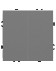 Выключатель Эмили 2-кл. (без рамки) платиново-серый RSW 49944 Stekker