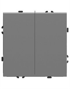 Выключатель Эмили 2-кл. (без рамки) платиново-серый RSW 49947 Stekker