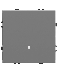 Выключатель Эмили 1-кл. инд. (без рамки) платиново-серый RSW 49941 Stekker