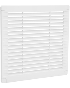 Решетка вентиляционная с заглушками квадратная 300х300мм, отверстие 270x270мм, пластик, белый Airroxy