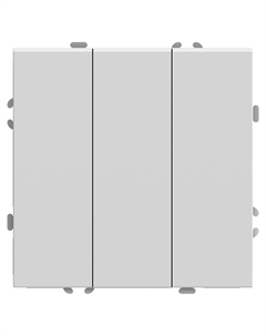 Выключатель Эмили 3-кл. (без рамки) белый фарфор RSW 49870 Stekker