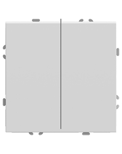 Выключатель Эмили 2-кл. (без рамки) белый фарфор RSW 49869 Stekker