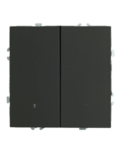 Выключатель Эмили 2-кл. инд. (без рамки) черный уголь RSW 49838 Stekker