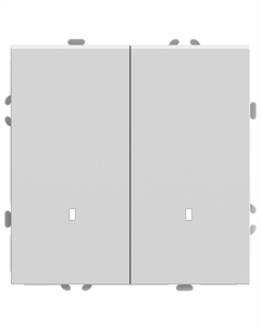 Выключатель Эмили 2-кл. инд. (без рамки) белый фарфор RSW 49864 Stekker