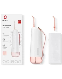 Ирригатор W10 (2 насадки, розовый) Oclean